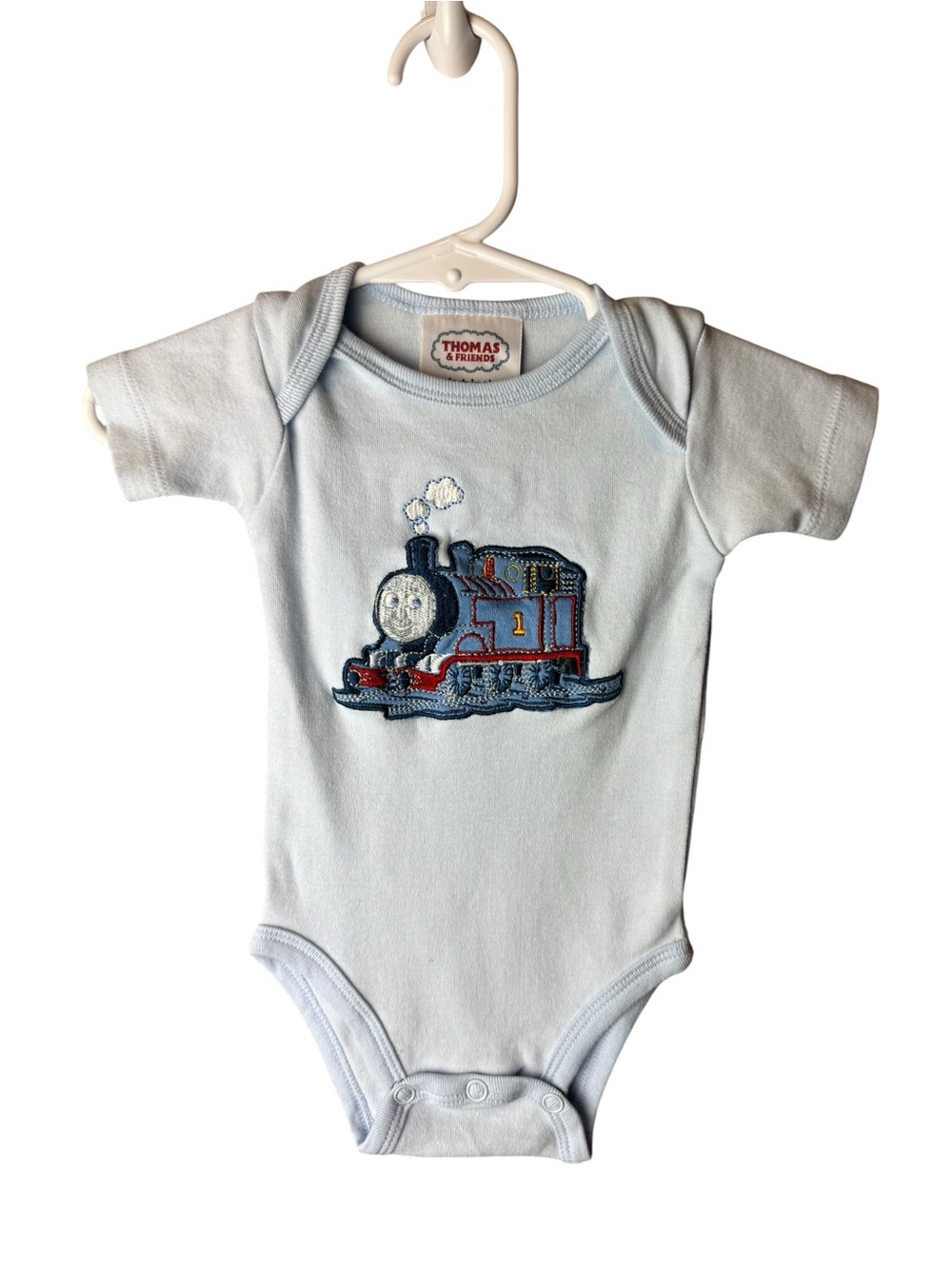 Thomas the Train One Piece Embroidered 3-6M